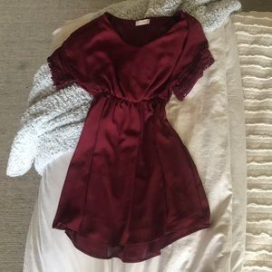 Burgundy Alartd State Dress